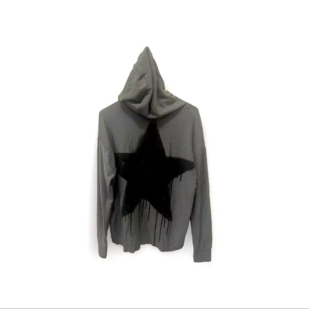 Chaser Pullover Hoodie Women’s Size Large Black Star Gray Pullover